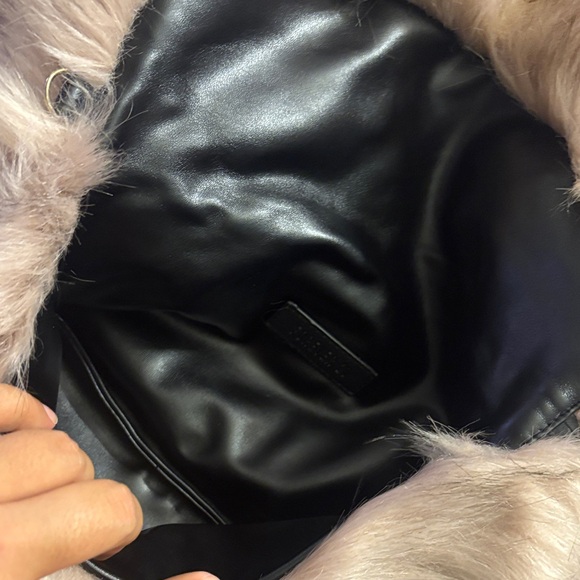 Forever 21 Faux Fur Clutch in Beige - Picture 3 of 5